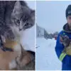 This Canadian Oil Worker Saves 3 Frozen Kitties Using His Morning Cup of Coffee