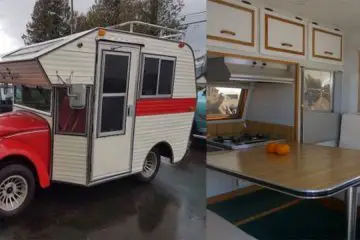70s Volkswagen Beetles Converted into RV Hybrids Called “Bug Campers”
