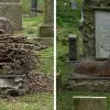 People Are Leaving Sticks at the Cemetery Plot of this Dog that Died 100 Years Ago. Here Is Why