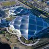 New Google Headquarters Uses Dragonscale Solar Panels which Catch Sunlight from all of the Angles